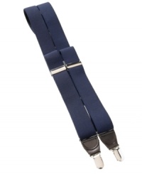 Go old school with these positively natty Club Room suspenders. Go old school with these positively natty Club Room suspenders.