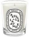 The candle, both green and floral, calls to mind the lavender fields in the South of France. It is the whole plant, and not just its flower, that is celebrated, which gives this candle a more complex fragrance than traditional lavenders.Herbal 50-60 hours burn time Keep wick trimmed to ½ to ensure optimal use Hand poured and made in France 