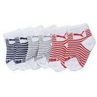 Puma Boys 0-12 Months 6 Pack Socks (0-12 Months, Multi)