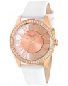 Kenneth Cole New York Women's KC2728 Transparency Gold Dial Transparency White Strap Watch