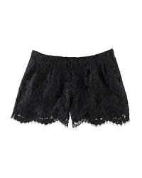 A stylish short is updated in pretty lace for timeless heritage-inspired style. A stylish short is updated in pretty lace for timeless heritage-inspired style.
