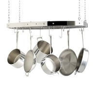 Elegantly display your favorite All-Clad cookware with this 36 hanging pot rack. A center grid with patent-pending Magnatrack™ technology keeps hooks in place when retrieving and replacing cookware and accessories. Elegantly display your favorite All-Clad cookware with this 36 hanging pot rack. A center grid with patent-pending Magnatrack™ technology keeps hooks in place when retrieving and replacing cookware and accessories.