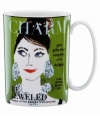 Full of fabulous advice, the Make Headlines Be Jeweled mug reads witty and chic with a colorful illustration and cover lines that echo your favorite fashion mags. A great gift idea from kate spade new york.