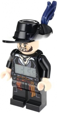 LEGO Kids' 9003639 Pirates of the Caribbean Barbosa Minifigure Clock LEGO Kids' 9003639 Pirates of the Caribbean Barbosa Minifigure Clock