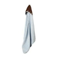 Elegant Baby Hooded Towel Blue & Chocolate Polka Dot Elegant Baby Hooded Towel Blue & Chocolate Polka Dot