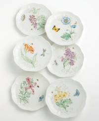 Mix and match six different Butterfly Meadow dinnerware patterns to create a unique customized dining experience.