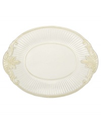 Lenox has been an American tradition for more than a century, combining superior craftsmanship with understated sophistication. The oversized Butler's Pantry dinnerware and dishes collection adds a vintage touch to your formal gatherings, in durable embossed white china with a dressy high sheen. Lenox has been an American tradition for more than a century, combining superior craftsmanship with understated sophistication. The oversized Butler's Pantry dinnerware and dishes collection adds a vintage touch to your formal gatherings, in durable embossed white china with a dressy high sheen.