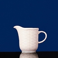 This eclectic service with its beautifully-detailed basket-style relief is an everyday white china for those who appreciate the unique. Bone china. This eclectic service with its beautifully-detailed basket-style relief is an everyday white china for those who appreciate the unique. Bone china.