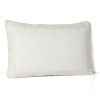 With its contemporary quilted detailing in a versatile ivory hue, this Vera Wang decorative pillow accents your decor with Vera's signature laid back luxury.