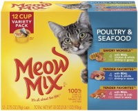 Meow Mix Poultry and Seafood Variety Pack, 12-Count Meow Mix Poultry and Seafood Variety Pack, 12-Count
