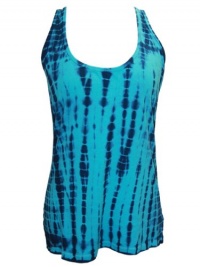 YogaColors Emoticon Ladies Tie Dye Cotton Tank Top (Medium, Aqua Haze) YogaColors Emoticon Ladies Tie Dye Cotton Tank Top (Medium, Aqua Haze)