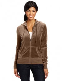 Calvin Klein Performance Women's Basic Solid Velour Hoodie Tee