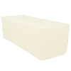 8 ft. Fitted Polyester Tablecloth Ivory
