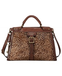 Where the wild things are. Shoulder the season's hottest trend with this animal print haircalf design from Fossil. Sumptuous leather, signature hardware, exquisite detailing--no wonder every it-girl covets this bag for fall. Where the wild things are. Shoulder the season's hottest trend with this animal print haircalf design from Fossil. Sumptuous leather, signature hardware, exquisite detailing--no wonder every it-girl covets this bag for fall.