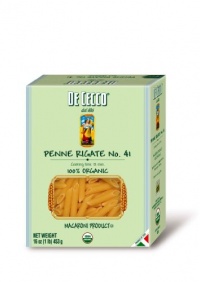 De Cecco Organic Pasta, Penne Rigate, 16-Ounce Boxes (Pack of 5) De Cecco Organic Pasta, Penne Rigate, 16-Ounce Boxes (Pack of 5)