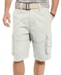 Need a go-to pair of shorts for spring and summer? These washed and belted cargos help you greet the warmer weather in style. Need a go-to pair of shorts for spring and summer? These washed and belted cargos help you greet the warmer weather in style.