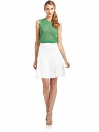 THE LOOKColorblock designEmbroidered lace front Back keyhole with button closure THE FITAbout 21 from shoulder to hemTHE MATERIALCottonCARE & ORIGINDry cleanMade in USAModel shown is 5'10 (177cm) wearing US size 4. THE LOOKColorblock designEmbroidered lace front Back keyhole with button closure THE FITAbout 21 from shoulder to hemTHE MATERIALCottonCARE & ORIGINDry cleanMade in USAModel shown is 5'10 (177cm) wearing US size 4.