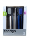 Contigo AUTOSEAL® Locking Stainless Steel Travel Mug 2 pack Stainless / Blue