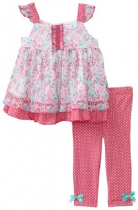 Kids Headquarters Baby-girls Newborn Print Top with Print Pant, Pink, 6-9 Months Kids Headquarters Baby-girls Newborn Print Top with Print Pant, Pink, 6-9 Months