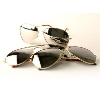 Gold Frame Mirrored Aviator Sunglasses 3-Pack Gold Frame Mirrored Aviator Sunglasses 3-Pack