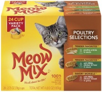 Meow Mix Poultry Selections Variety Pack of, 24-Count Meow Mix Poultry Selections Variety Pack of, 24-Count