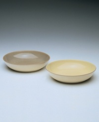 Warm, natural colors and a retro feel combine in this decidedly modern pasta bowl. From Denby's dinnerware and dishes collection. Warm, natural colors and a retro feel combine in this decidedly modern pasta bowl. From Denby's dinnerware and dishes collection.
