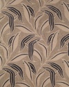 Liora Manne Ravella Leaf Round Rug, 8-Feet, Neutral