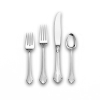 Wallace French Regency 46 Piece Sterling Silver Flatware Set, Service for 8 Wallace French Regency 46 Piece Sterling Silver Flatware Set, Service for 8