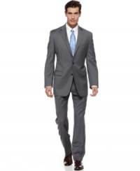 Make your power move with this classic-fit gray striped suit from Lauren by Ralph Lauren. Make your power move with this classic-fit gray striped suit from Lauren by Ralph Lauren.