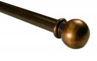BCL Drapery Hardware 125BL28 28-Inch to 48-Inch Classic Ball Curtain Rod, Antique Gold BCL Drapery Hardware 125BL28 28-Inch to 48-Inch Classic Ball Curtain Rod, Antique Gold