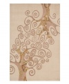 Branch out with a stunning area rug from Momeni, featuring a stylized tree motif in soft neutrals. Hand-tufted and carved by expert artisans using a special blend of the highest-quality Chinese wools, this rug adds exceptional softness and allure to any space.