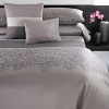 A tonal leaf pattern covers this alluring duvet set in a softer palette. Duvet sets include duvet and two standard shams. Coordinates with Port Stripe sheets in Plum and Jagged Grid coverlet in Azuki.