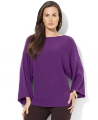 A perfect day-to-night staple, Lauren Ralph Lauren's soft knit sweater exudes cozy, chic style with loose sleeves and a flattering boat neckline. (Clearance) A perfect day-to-night staple, Lauren Ralph Lauren's soft knit sweater exudes cozy, chic style with loose sleeves and a flattering boat neckline. (Clearance)