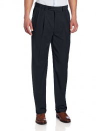 Louis Raphael Men's Column Weave Pleated With Hidden Extension Waistband Pant Louis Raphael Men's Column Weave Pleated With Hidden Extension Waistband Pant