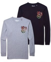 Get in touch with your roots in this long sleeve crew neck t-shirt by LRG. Get in touch with your roots in this long sleeve crew neck t-shirt by LRG.