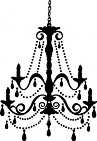 RoomMates RMK1575GM Chandelier Peel and Stick Giant Wall Decal RoomMates RMK1575GM Chandelier Peel and Stick Giant Wall Decal