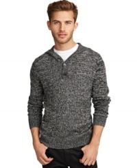 Cozy and cool, this hooded sweater by Kenneth Cole New York is sure to be a winter favorite. Cozy and cool, this hooded sweater by Kenneth Cole New York is sure to be a winter favorite.