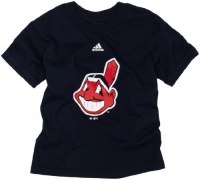 MLB Cleveland Indians Boy's Team Logo Short Sleeve Tee, Dark Navy, Small MLB Cleveland Indians Boy's Team Logo Short Sleeve Tee, Dark Navy, Small
