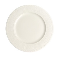 This collection of classic white, patterned dinnerware and serveware from Villeroy & Boch mixes seamlessly with a variety of table linen and flatware patterns. This collection of classic white, patterned dinnerware and serveware from Villeroy & Boch mixes seamlessly with a variety of table linen and flatware patterns.
