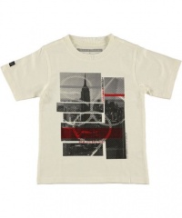 Sean John City Grid T-Shirt (Sizes 4 - 7) - off white, 4 Sean John City Grid T-Shirt (Sizes 4 - 7) - off white, 4