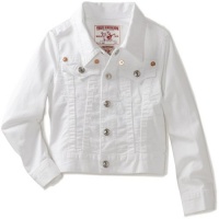 True Religion Girls 2-6X Emily Western Jacket, Hu Optic White, Small True Religion Girls 2-6X Emily Western Jacket, Hu Optic White, Small