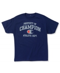 You play like one so dress like one with this distressed t-shirt from Champion. You play like one so dress like one with this distressed t-shirt from Champion.