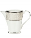 For more than 90 years, Noritake has made an art of setting the table. Whether you host gala home soirees or prefer to dine casually with the family, Noritake has a perfect tabletop setting for you. The formal Silver Palace collection is a masterpiece of  textural contrast, combining smooth white bone china with a band of embossed, silver-trimmed detailing, lavishly finished with a polished platinum rim.