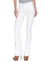 Lighten up for the season in chic white denim. Joe's Jeans beloved Honey fit features a flattering bootcut leg and a cut that hugs your curves! Lighten up for the season in chic white denim. Joe's Jeans beloved Honey fit features a flattering bootcut leg and a cut that hugs your curves!