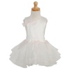 Bonnie Jean Toddler Girls Size 4T Ivory Satin Organza Spring Dress