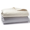 Soothing mini waves undulate across this lightweight piece-dyed quilt - a lovely look and feel for a cool summer night.