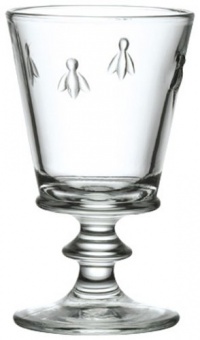La Rochère Set of 6 Bee Décor Footed Water Goblets La Rochère Set of 6 Bee Décor Footed Water Goblets