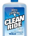 White Lightning Clean Ride 8-Ounce Drip Squeeze Bottle, The Original Self-Cleaning Wax Bicycle Chain Lubricant