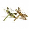 Kim Seybert Sequin Dragonfly Set of Four Napkin Rings - Gold