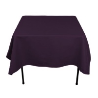 70 in. Square Polyester Tablecloth Eggplant 70 in. Square Polyester Tablecloth Eggplant